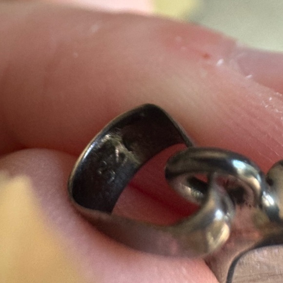 Costa Rican Butterfly Wing Iridescent Silver Earring and Pendant SET - Picture 7 of 7